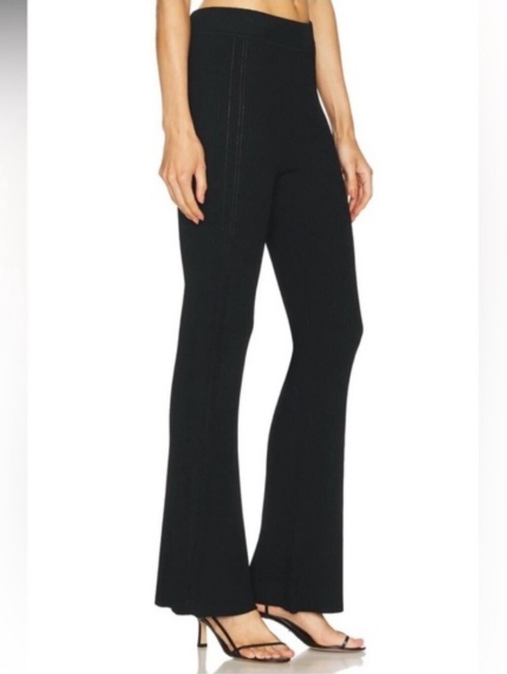 NWOT A.L.C. Womens Ayla Ribbed Pant in Black Sz Small
